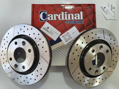 دیسک چرخ جلو پراید سوراخدار توربو کاردینال (جفتی)