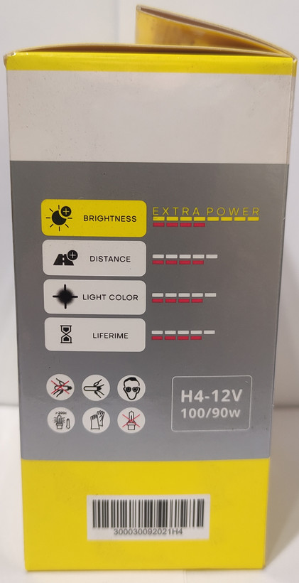 لامپ زرد H4 سه پایه HYPERTECH