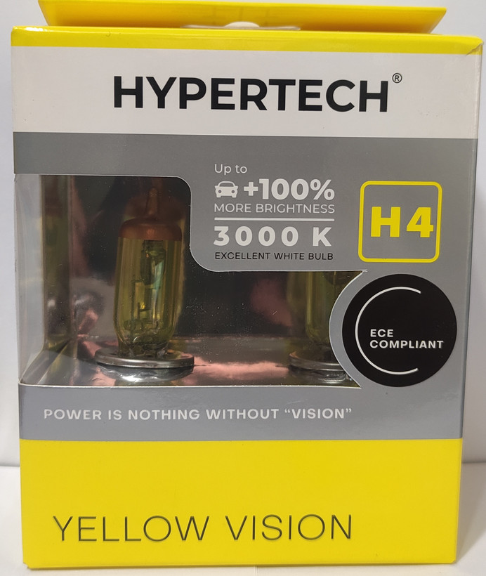 لامپ زرد H4 سه پایه HYPERTECH