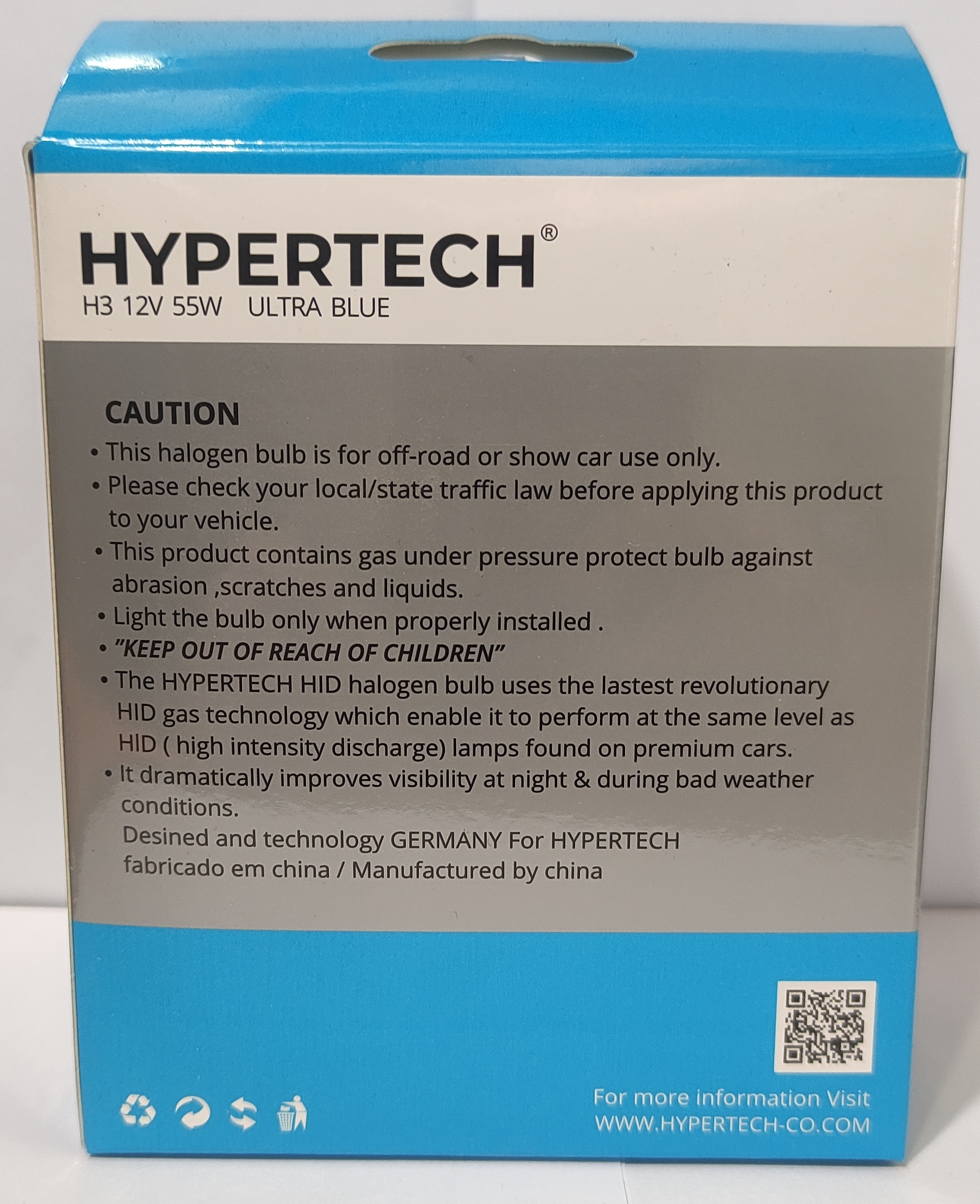 لامپ یخی H3 سیم دار HYPERTECH