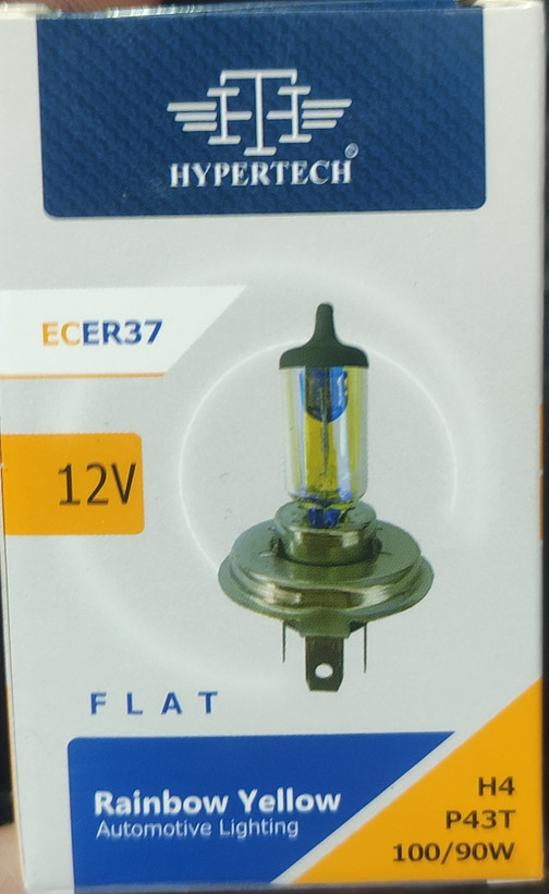 لامپ هفت رنگ H4 سه پایه HYPERTECH (جفتی)