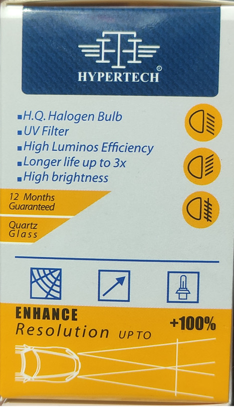 لامپ هفت رنگ H4 سه پایه HYPERTECH (جفتی)